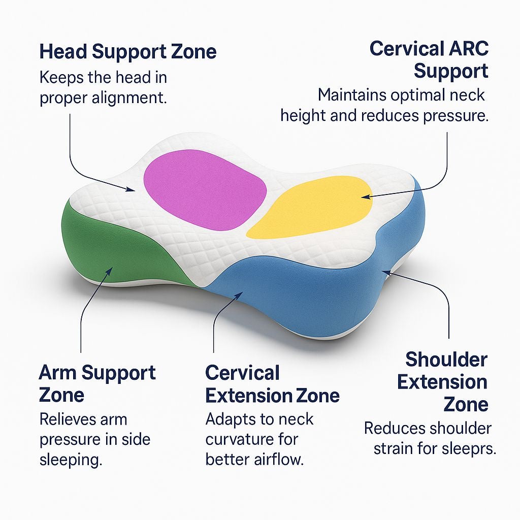 Ergonomic Butterfly Cervical Pillow