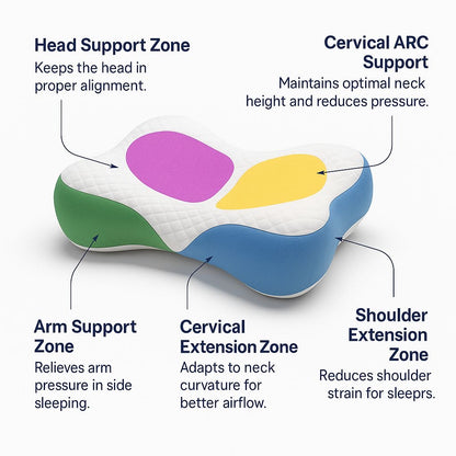 Ergonomic Butterfly Cervical Pillow